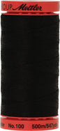 Mettler Metrosene Old Number 1145-0003 Poly Thread, 500m/547 yd, Black