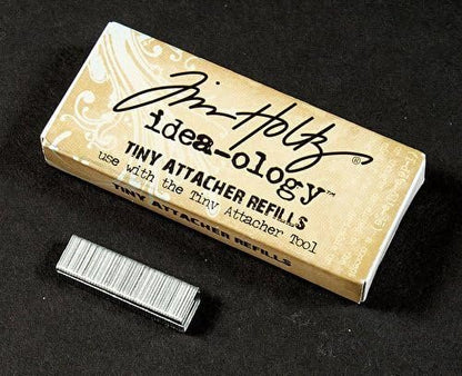 Metal Tiny Attacher Refills by Tim Holtz Idea-ology, Box of 1550 Staples, .25 Inches, TH92801