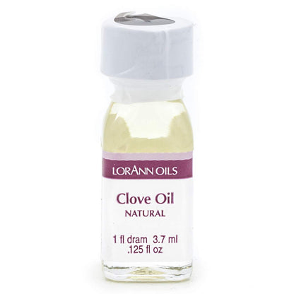 LorAnn Clove Leaf Oil SS Natural Flavor, 1 dram bottle (.0125 fl oz - 3.7ml - 1 teaspoon)