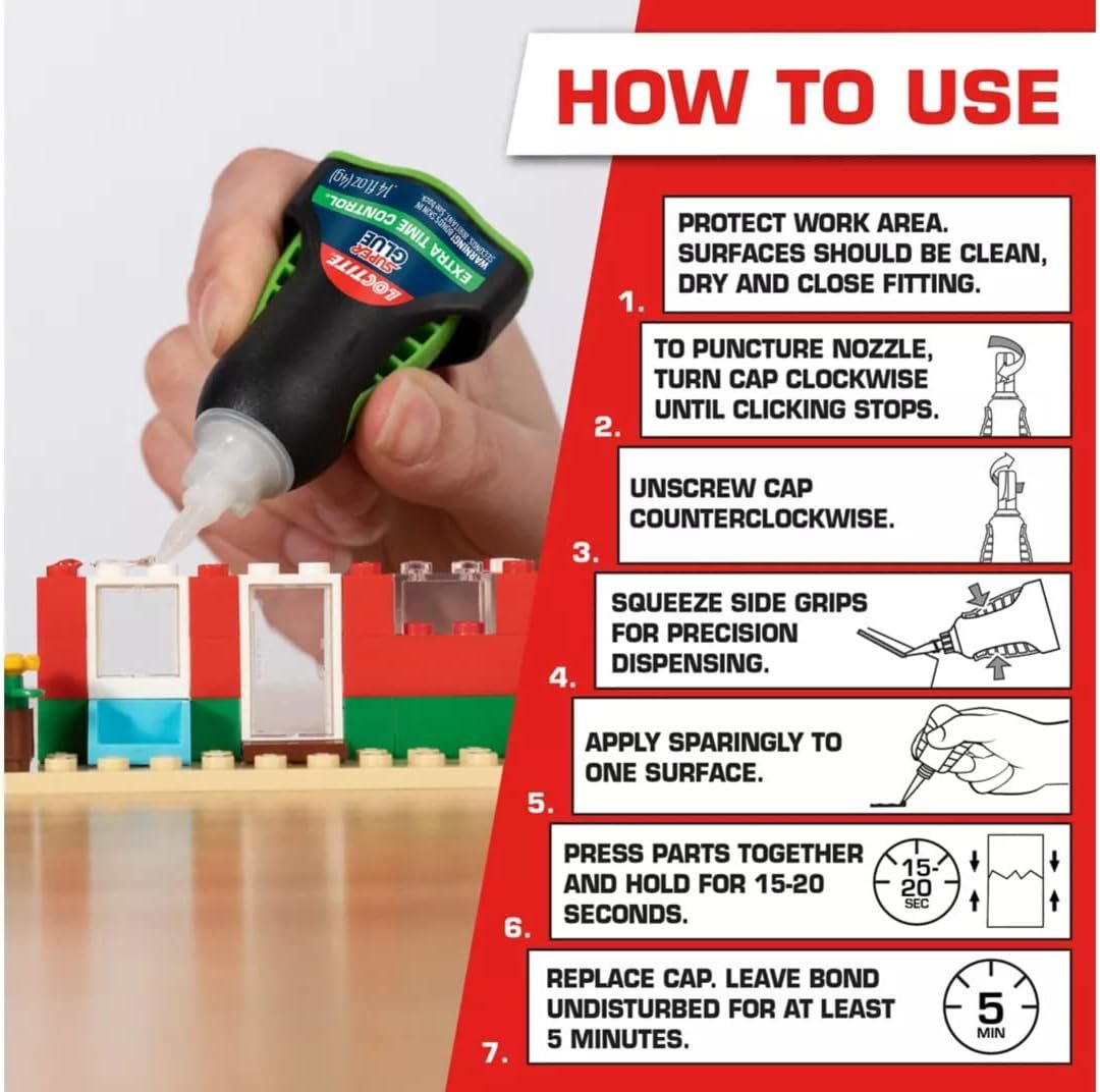 Loctite Extra Time Control Super Glue 4-Gram (1503241)