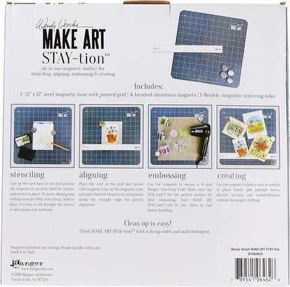 Ranger Wendy Vecchi MAKE ART Stay-tion-All-In-One Magnetic Surface, Multi