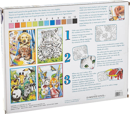 Dimensions Paint by Number, 29 Piece Set, Friendly Animals