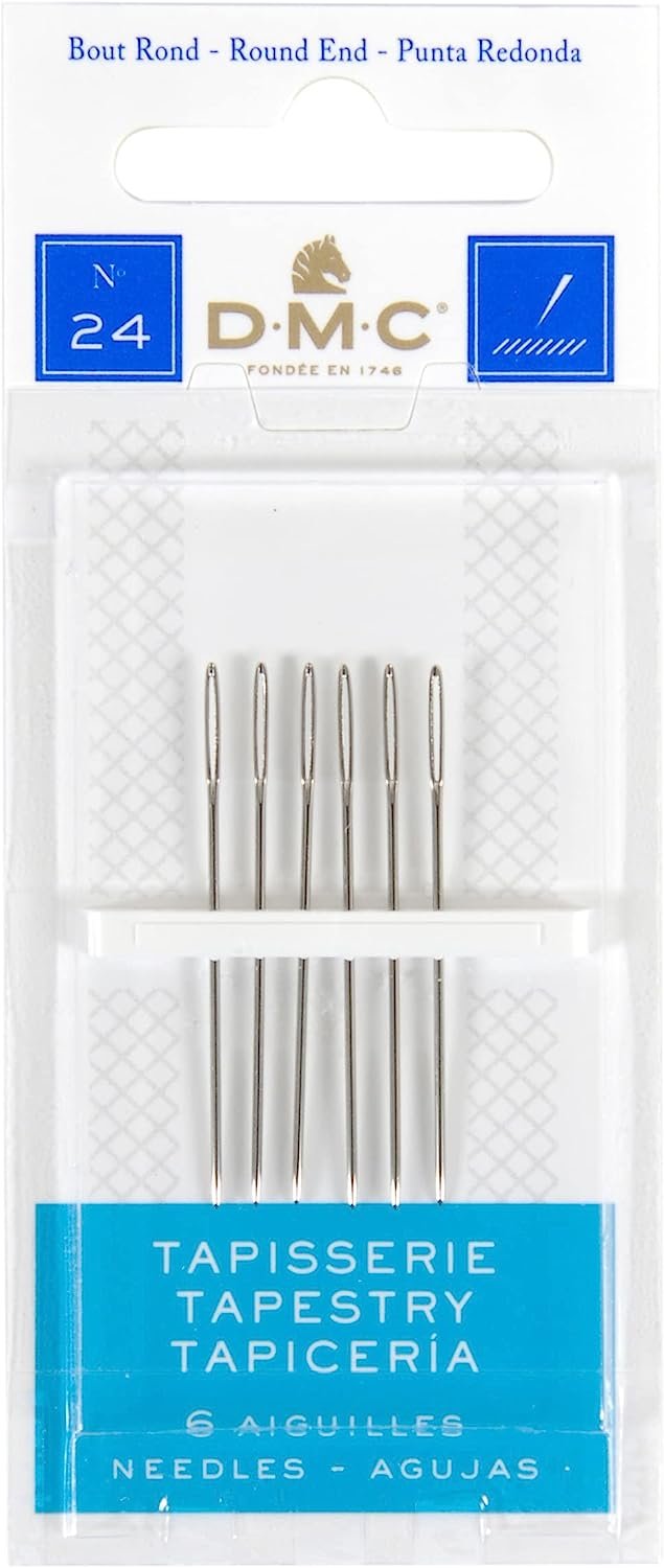 DMC 1767-26 Tapestry Hand Needles, 6-Pack, Size 26