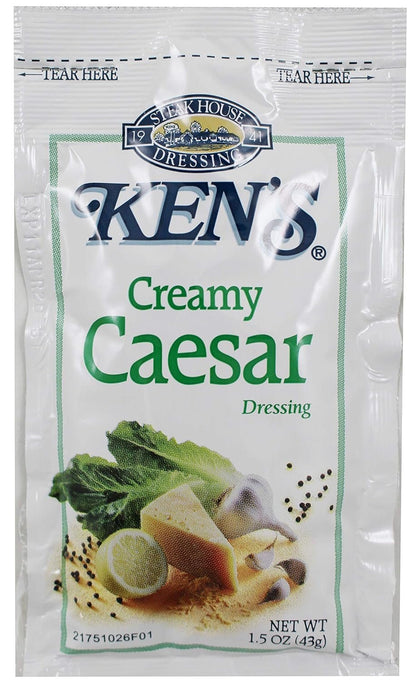 Ken's Steakhouse Creamy Caesar Dressing 1.5 oz Packets (Pack of 20)