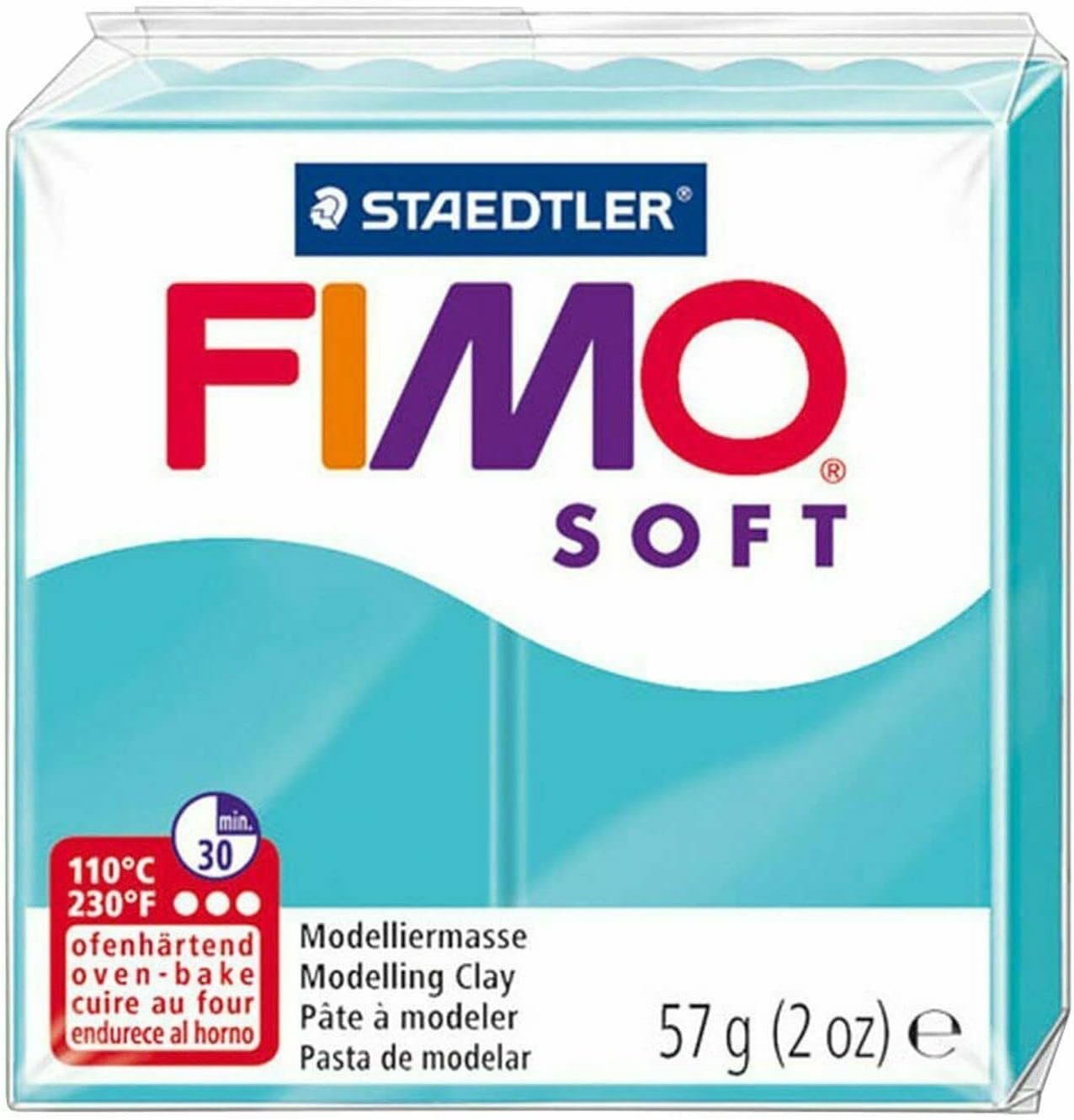 FIMO Staedtler Soft Polymer Oven Modelling Clay - Cool Tones - Set of 6