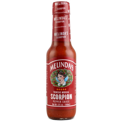 Melinda’s Scorpion Pepper Hot Sauce - Gourmet Scorpion Hot Sauce - Made with Trinidad Moruga Scorpion Pepper, Carrots, Onion & Lime Juice - Keto, Kosher, Vegan, Gluten Free Hot Sauce - 5oz, 1 Pack