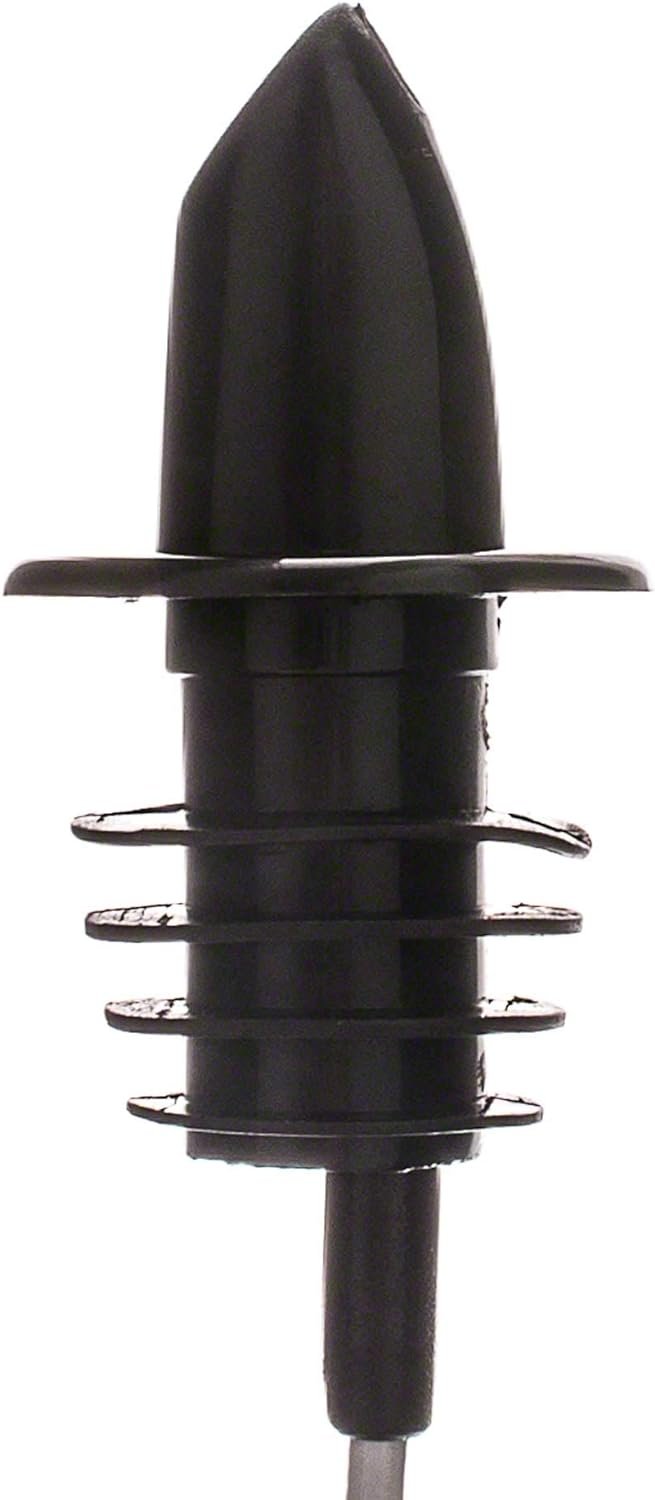 TableCraft H35BK Free Flow Pourers, Black, 24-Pack