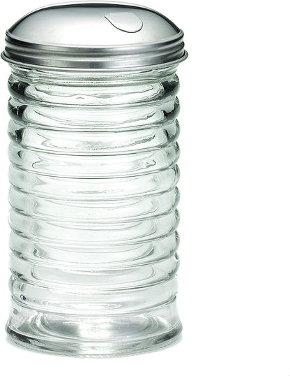 TableCraft Glass Beehive Sugar Pourer w/ Side Flap Cover,355 milliliters
