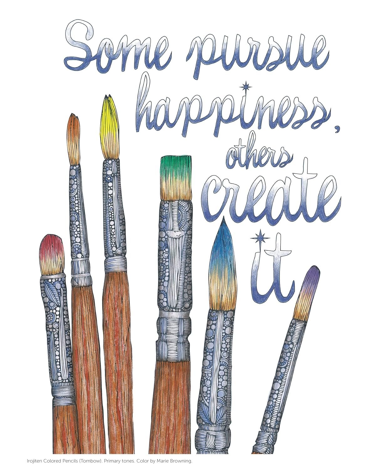 Creative Coloring Inspirations: Art Activity Pages to Relax and Enjoy! (Design Originals) 30 Motivating & Creative Art Activities on High-Quality, Extra-Thick Perforated Pages that Won't Bleed Through