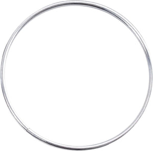 Realeather Crafts Zinc Metal Rings, 7-Inch, 3/pkg, White, 1 Pack