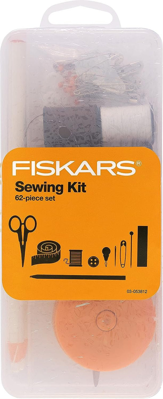 Fiskars Sewing Kit, Clear/Orange