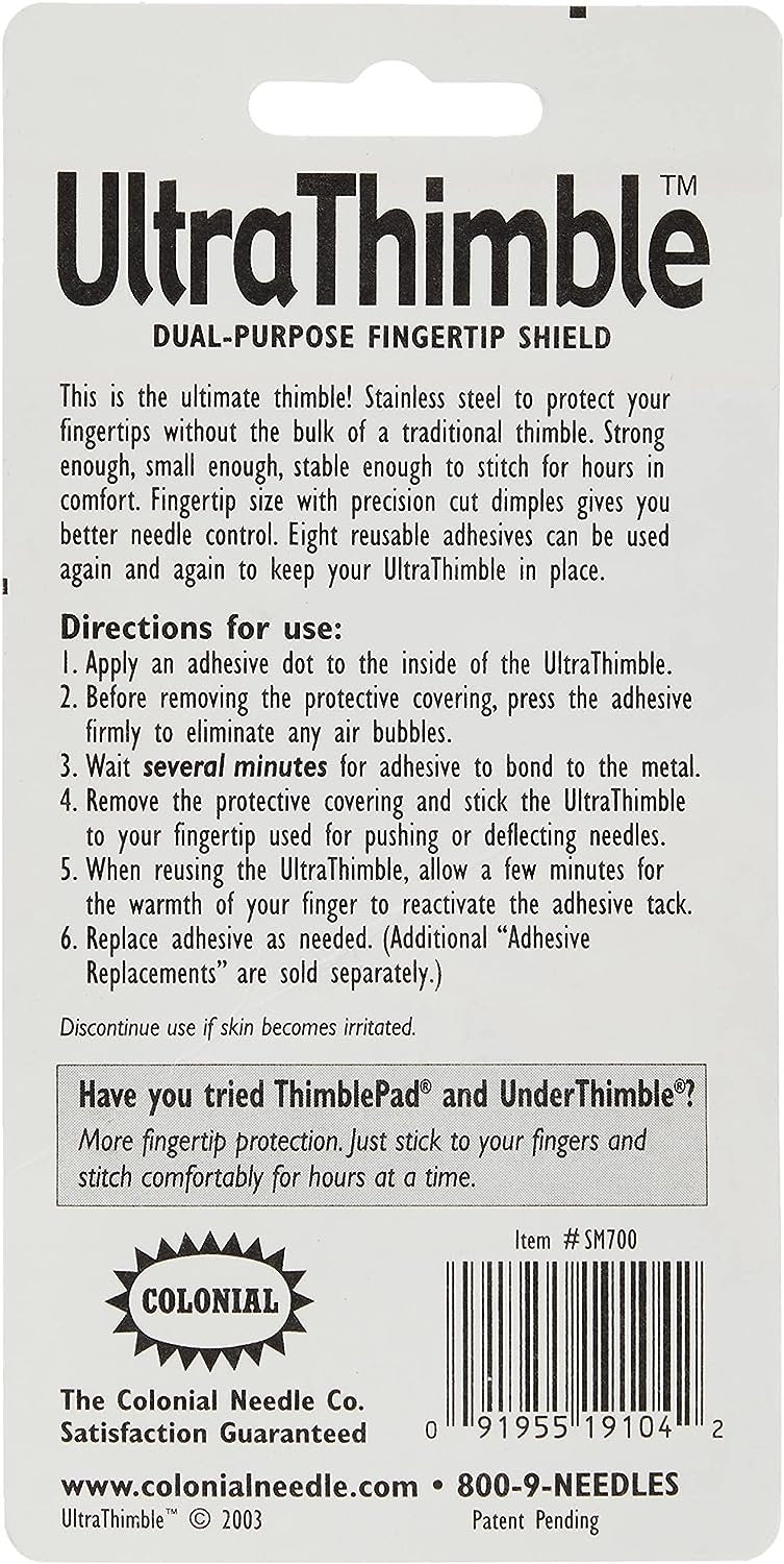 Colonial Needle Ultra Thimble Pack, Silver