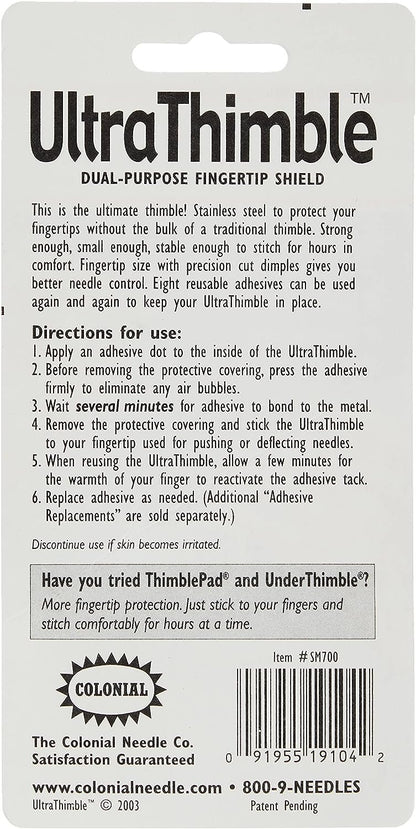 Colonial Needle Ultra Thimble Pack, Silver