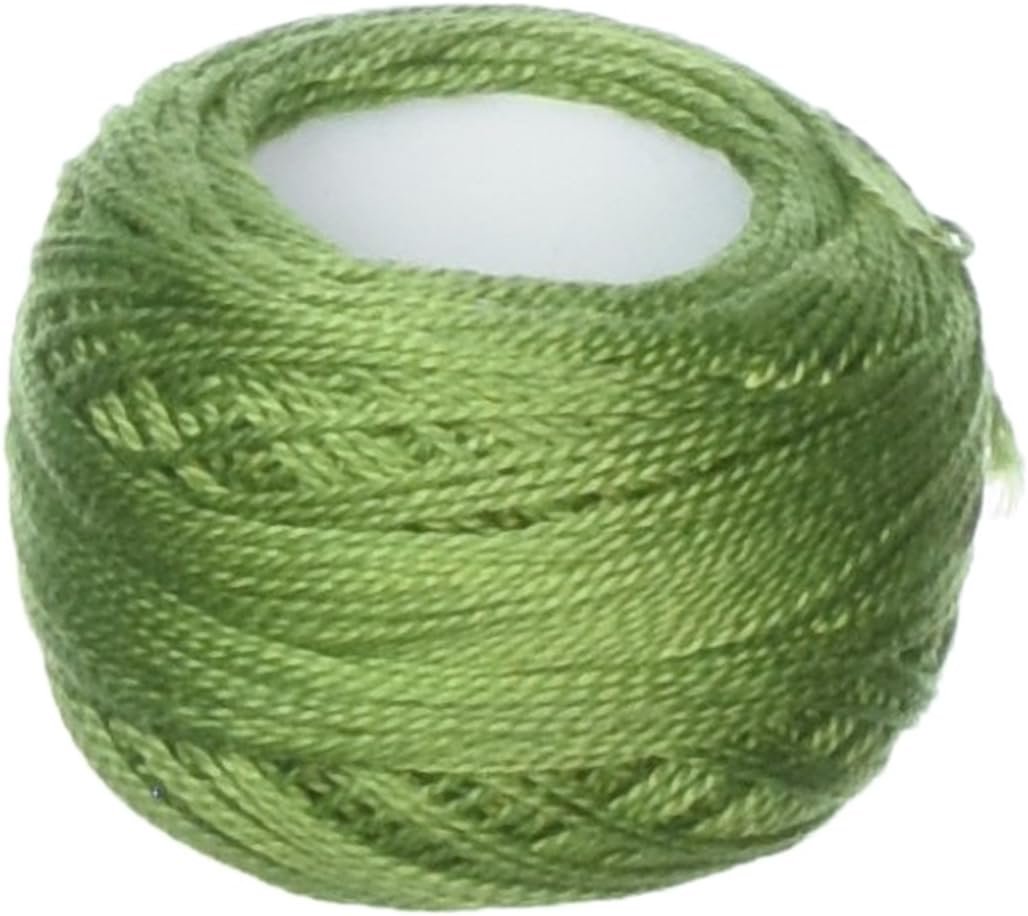 DMC 116 8-3347 Pearl Cotton Thread Balls, Medium Yellow Green, Size 8