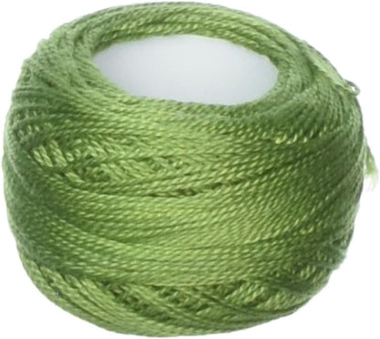 DMC 116 8-3347 Pearl Cotton Thread Balls, Medium Yellow Green, Size 8