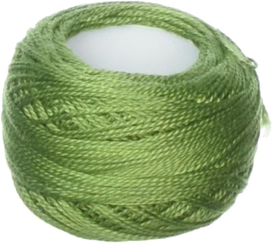 DMC 116 8-3347 Pearl Cotton Thread Balls, Medium Yellow Green, Size 8