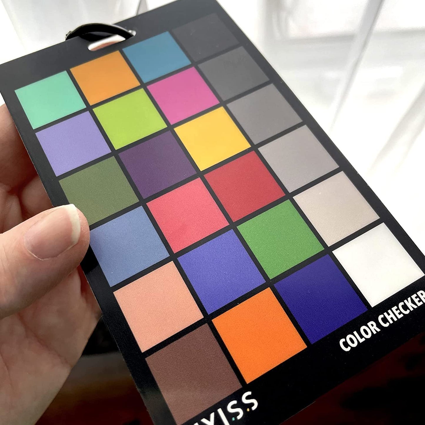 Camera Color Correction White Balance Card, 4In1 Color Correction Card Set by Pixiss, 18% Gray, Black, All in Glossy and Matte, Premium Exposure Card Set with Free Camera Lens Micro Fiber Cloth
