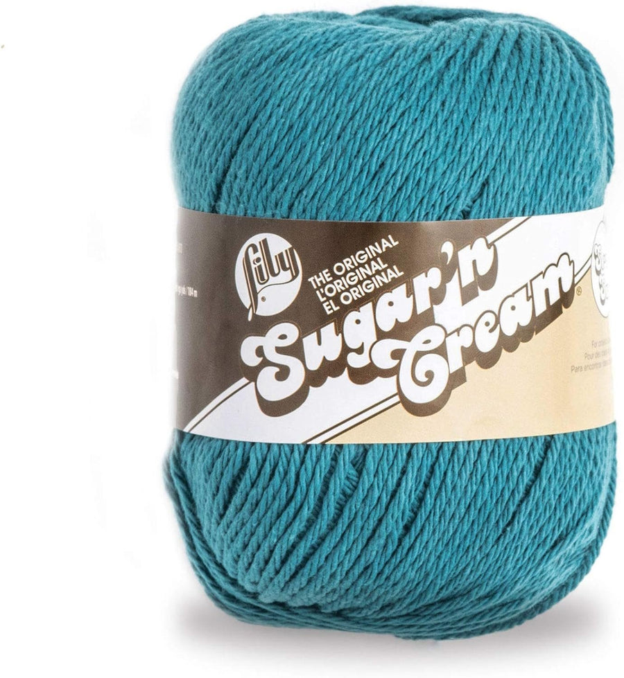 Lily Sugar'n Cream Super Size-Solid Yarn, Teal