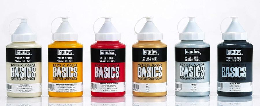 Liquitex BASICS Acrylic Paint, 13.5-oz bottle, Gold