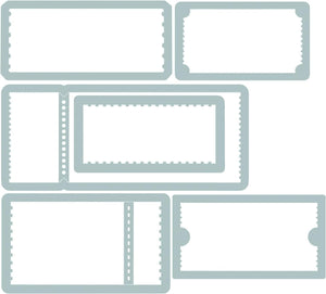 Sizzix, Multi Color, Thinlits Die Set , Ticket Booth by Tim Holtz, 6 Pack, One Size