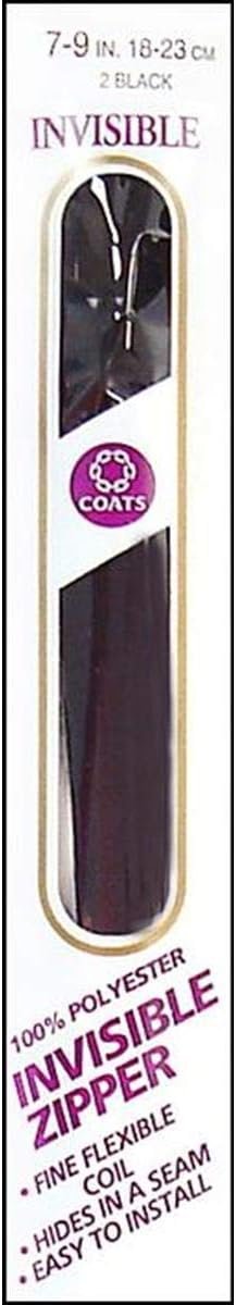 Coats Invisible Zipper 7" to 9"