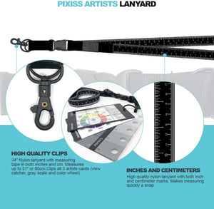 Lanyard Tape Measure Identity ID Card Holder and Badge Holder with Measuring Units in Inches and Centimeters