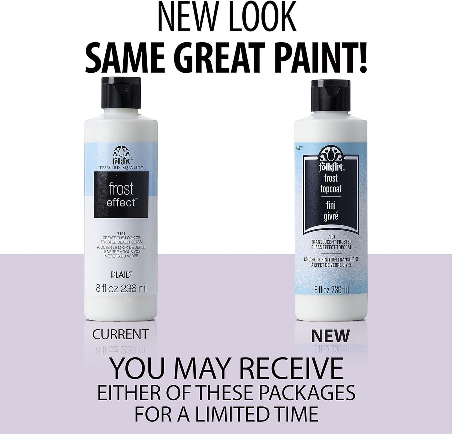 FolkArt Top Coat, 8 oz, 8 Fl Oz (Pack of 1), Frost Effect