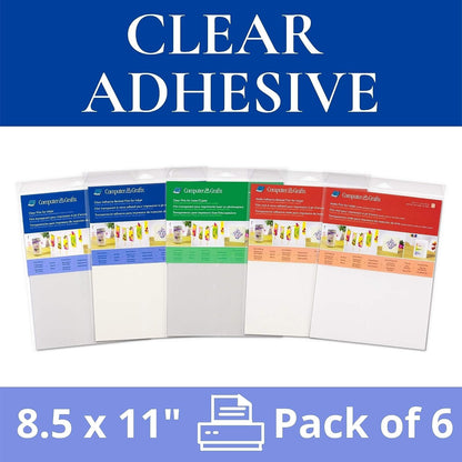 Grafix KCI811-6 Ink Jet Film, 8-1/2-Inch by 11-Inch, 6-Pack, Clear