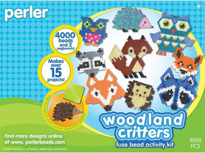 Perler Beads Woodland Creatures Animal Pattern Crafts for Kids, 4004 pcs