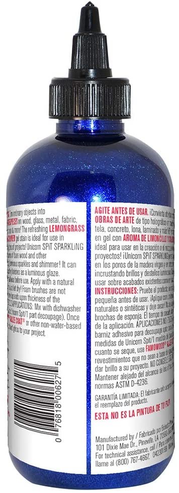 Unicorn Spit Gel Stain And Glaze 5776001 Sparkling Sapphire Swift 8.0 Fl Oz