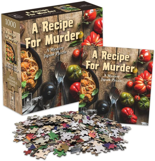Bepuzzled Classic Mystery Recipe For Murder Jigsaw Puzzle by University Games |Comes with Murder Mystery and Jigsaw Puzzle | 1,000 Piece Jigsaw | For Ages 12 Years and Up