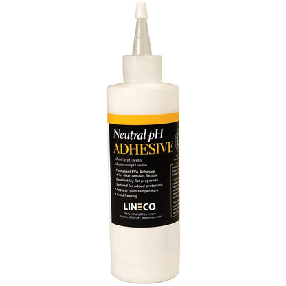 Lineco, Neutral pH Adhesive, Acid-Free Dries Clear, PVA Formula Material Dries Quick Water Soluble Flexible When Dried, Used for Book Binding and Other Paper Projects