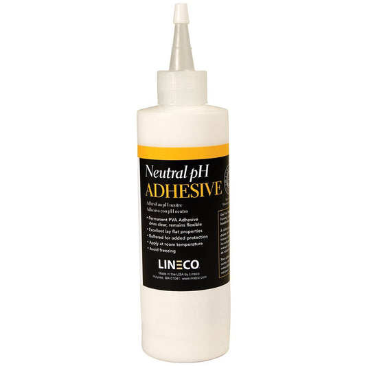 Lineco, Neutral pH Adhesive, Acid-Free Dries Clear, PVA Formula Material Dries Quick Water Soluble Flexible When Dried, Used for Book Binding and Other Paper Projects