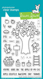 Lawn Fawn LF2930 Apple-Solutely Awesome 4X6 Clear Stamp Set