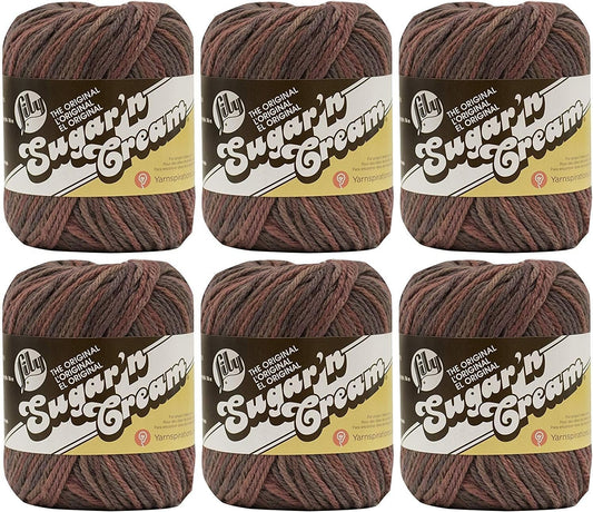 Lily Sugarn Cream Yarn Ombres (6-Pack) Terra Firma 102002-2013