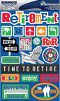 Reminisce 376093 Signature Dimensional Stickers, 4.5 by 6-Inch Sheet-Retirement