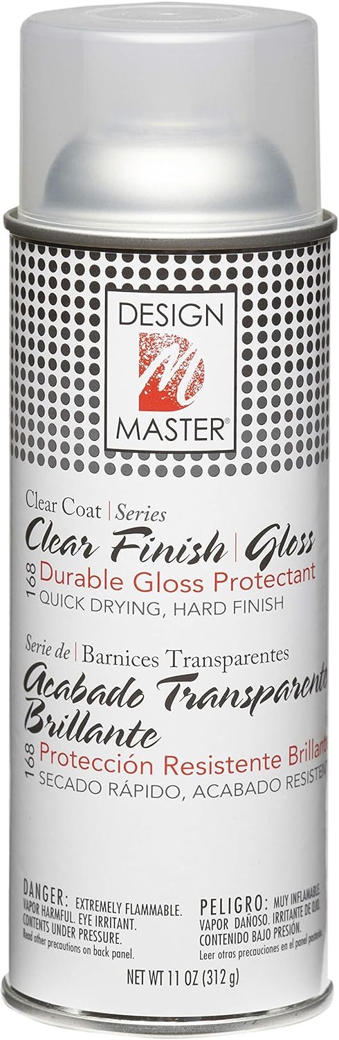 Design Master DM-HDF-168 Home Decor Finish Aerosol Spray, 11-Ounce, Clear Gloss