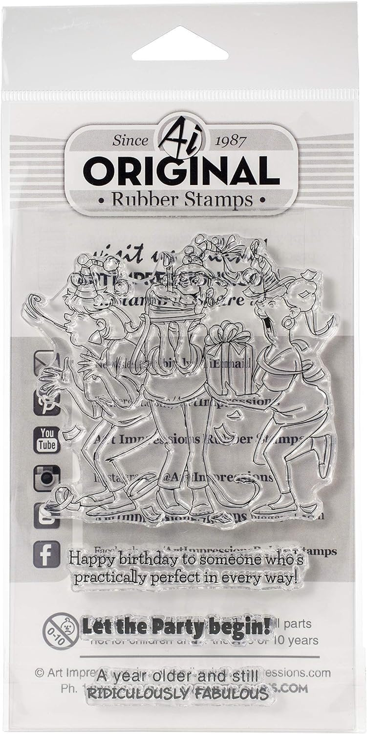 ART IMPRESSIONS GIRLFRIENDS STAMP PRAC.PRFCT, Practically Perfect