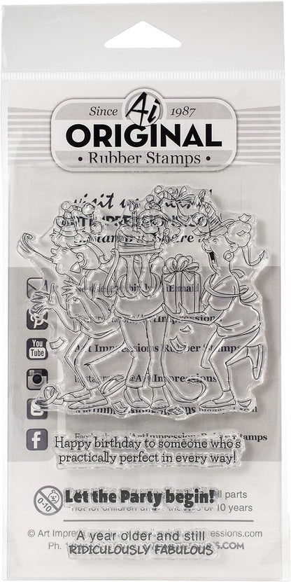 ART IMPRESSIONS GIRLFRIENDS STAMP PRAC.PRFCT, Practically Perfect