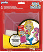 Perler Mini Beads Large Square Mini Pegboard Set, 2 Pcs