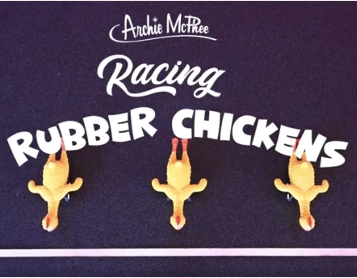 Mcphee Archie Racing Rubber Chickens - 3 Piece Set
