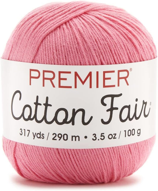 Premier Yarns Cotton Fair Solid Yarn-baby Pink