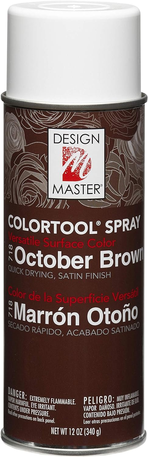 Design Master Colortool Spray Paint, 12-Ounce, October Brown
