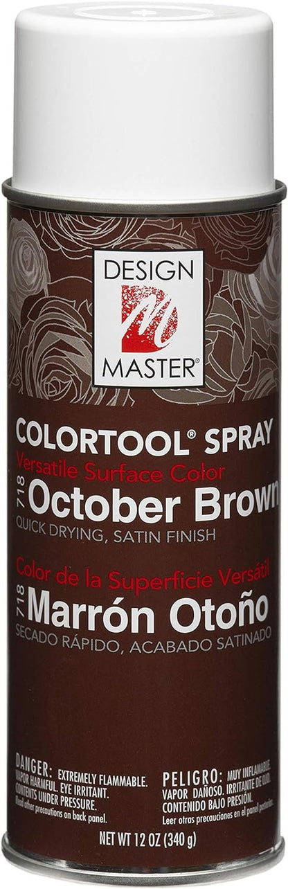 Design Master Colortool Spray Paint, 12-Ounce, October Brown