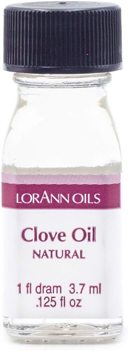 LorAnn Clove Leaf Oil SS Natural Flavor, 1 dram bottle (.0125 fl oz - 3.7ml - 1 teaspoon)