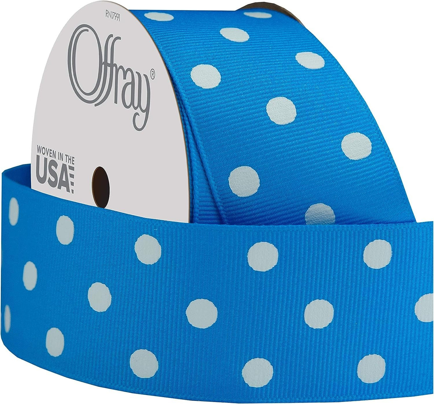 Offray Grosgrain Polka Dot Craft Ribbon