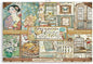 STAMPERIA INTERNATIONAL, KFT Stamperia-Scrapbooking Pad-Atelier Des Arts, 12 x 12 inches, Multicoloured