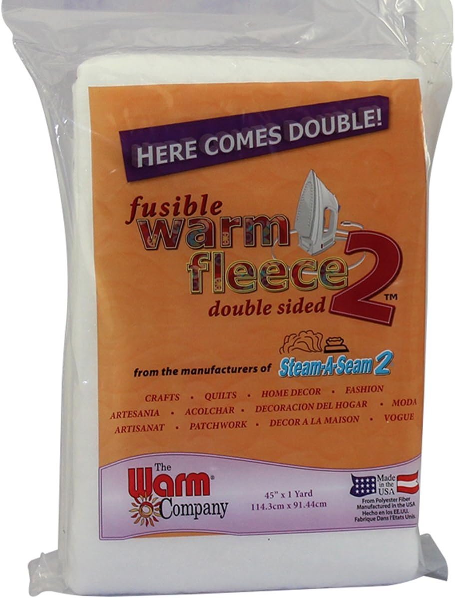 WARM COMPANY 1882 Warm Fleece Polyester Double Sided Fusible Batting