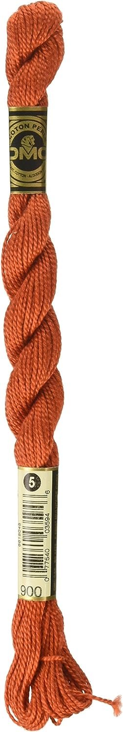 DMC Pearl Cotton Skeins Size 5-27.3 Yds: Dark Burnt Orange