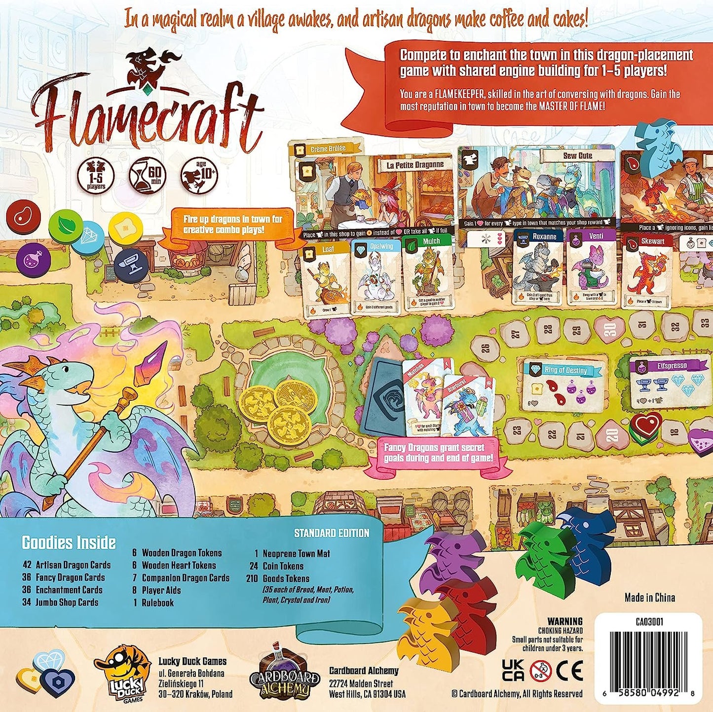 Flamecraft – Board Game by Lucky Duck Games 1-5 Players – Board Games for Family - 60 Minutes of Gameplay – Games for Game Night – Teens and Adults Ages 14+ - English Version
